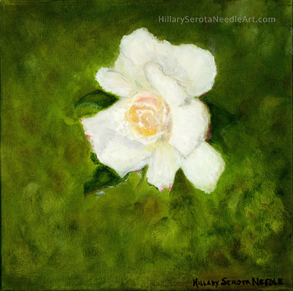 Painter Hillary Needle’s high-resolution digital image ‘Irish Rose,’ scanned by Chica Prints
