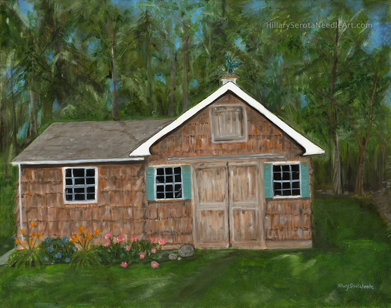 Summer Barn by Hillary Serota Needle, scanned by Chica Prints